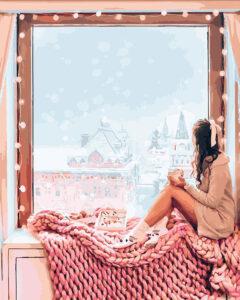 Картина по номерам А за окном зима (Brushme GX26242)