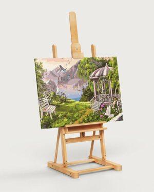 Мольберт и картина по номерам
